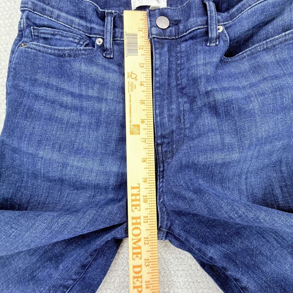 FRAME Le Palazzo Crop Jeans Womens 30 Guilty Wide Leg High Rise Blue
